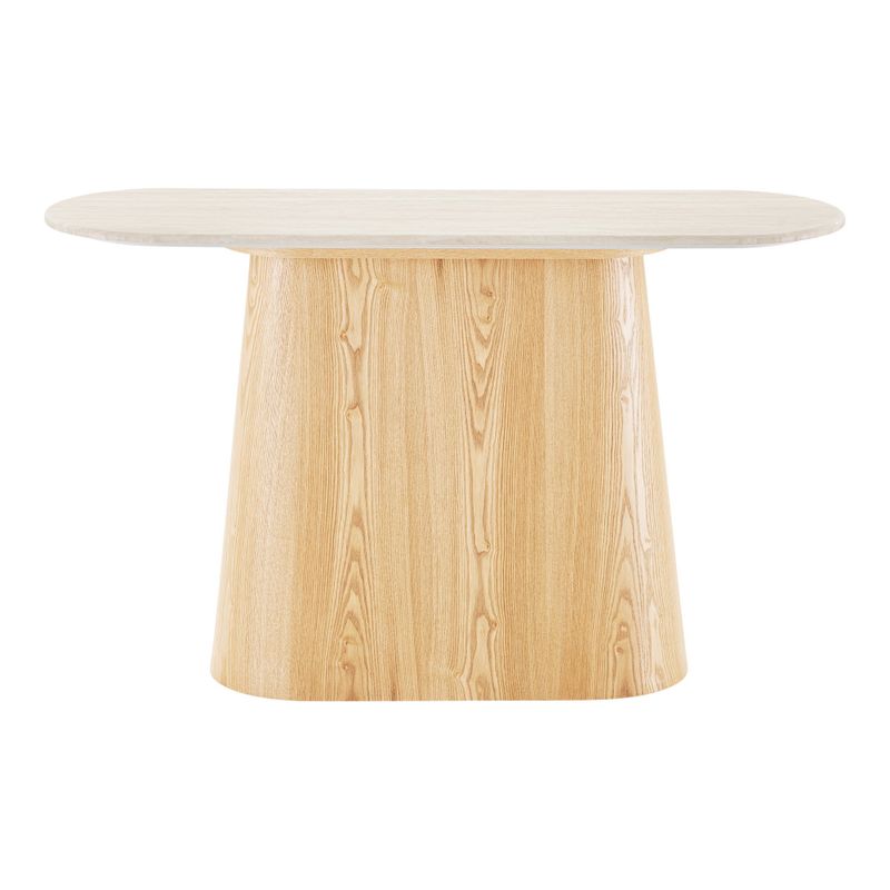 House Nordic Larvik Konsolbord - Granit/askfaner, natur/benvit, 130x40x78 cm