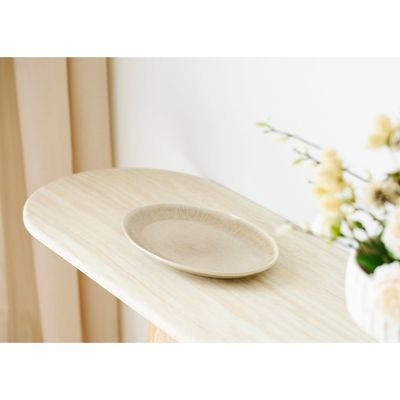 House Nordic Larvik Konsolbord - Granit/askfaner, natur/benvit, 130x40x78 cm