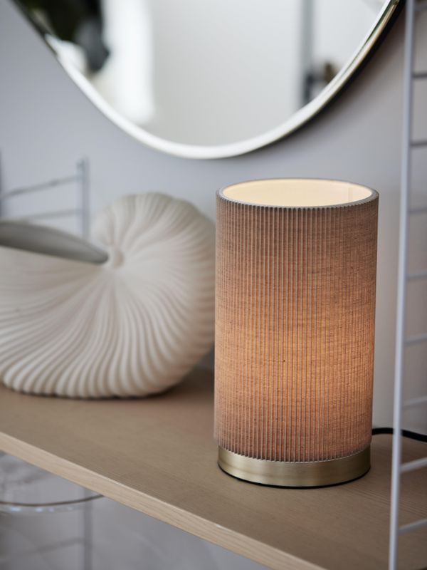 PR Home Dora bordslampa Beige 25 cm