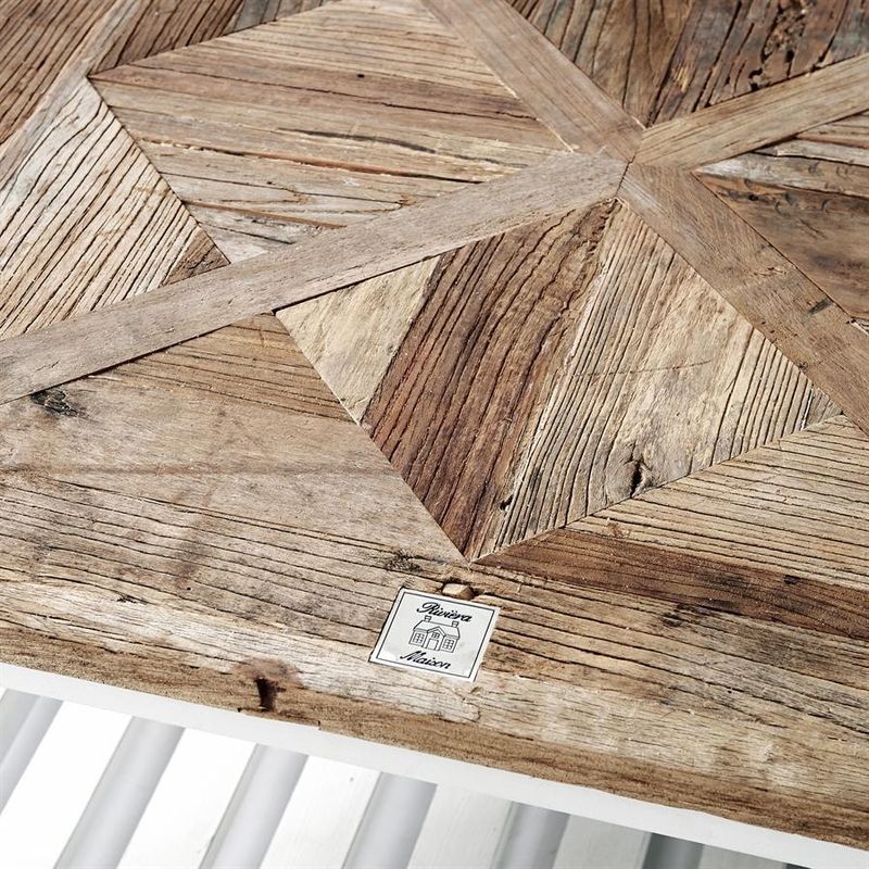 Riviera Maison Chateau Chassigny soffbord 90x90 cm brun