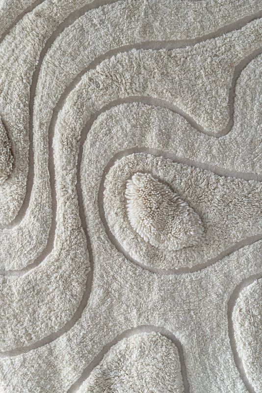 Fondaco Viggo Matta Beige 90x110 cm