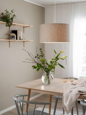 PR Home Sara Taklampa Linne Natur 55 cm