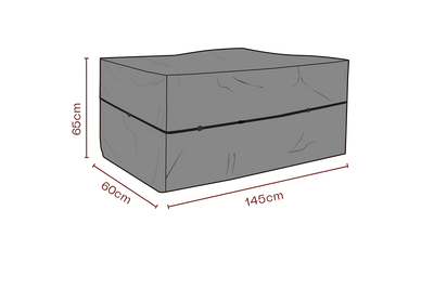Brafab Möbelskydd dynbox Svart - Andas, L145 W60 H65 cm