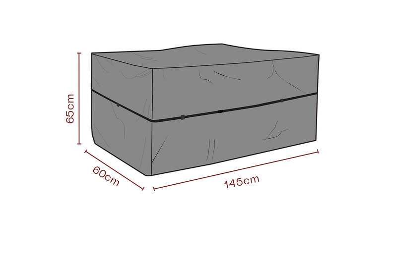 Brafab Möbelskydd dynbox Svart - Andas, L145 W60 H65 cm