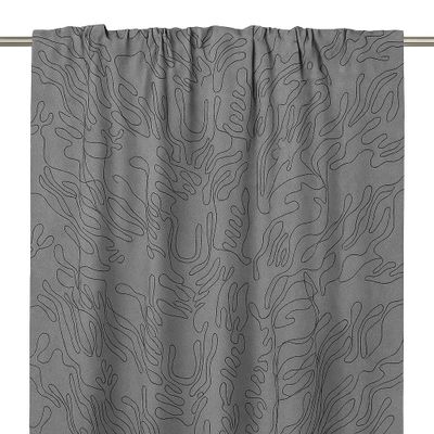 Fondaco Denise Gardinlängd Multiband Grå 1x280x300 cm