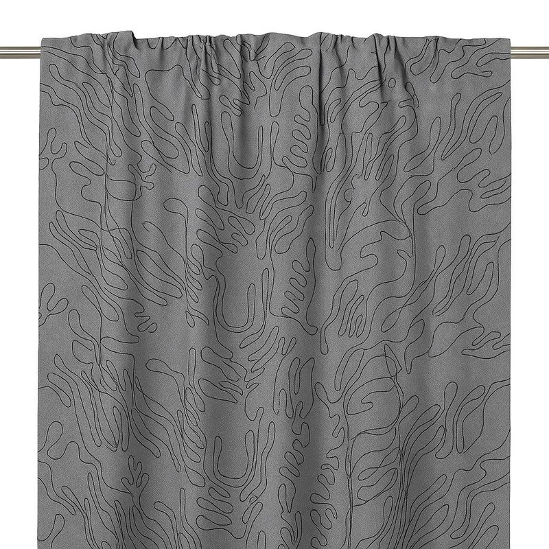 Fondaco Denise Gardinlängd Multiband Grå 1x280x300 cm