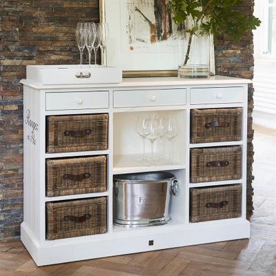 Riviera Maison Rangez en Plus skänk 114x40 cm vit