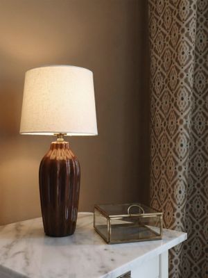 PR Home Lyon bordslampa 39 cm Brun 39 cm