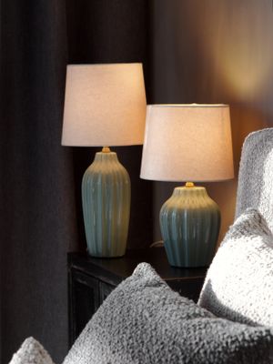 PR Home Lyon bordslampa 31 cm Ljus turkos 31.5 cm