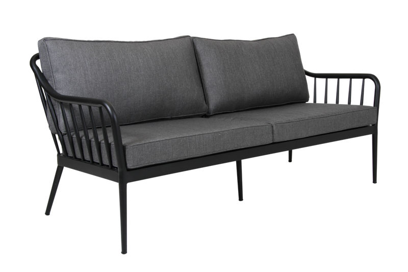 Brafab Coleville 2,5-seater Soffa Svart/Grå