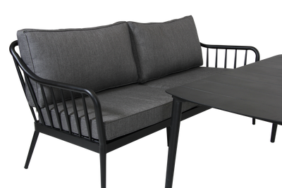 Brafab Coleville 2,5-seater Soffa Svart/Grå