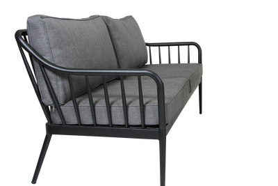 Brafab Coleville 2,5-seater Soffa Svart/Grå