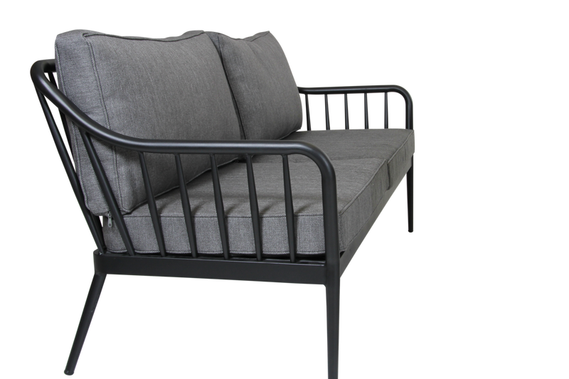 Brafab Coleville 2,5-seater Soffa Svart/Grå