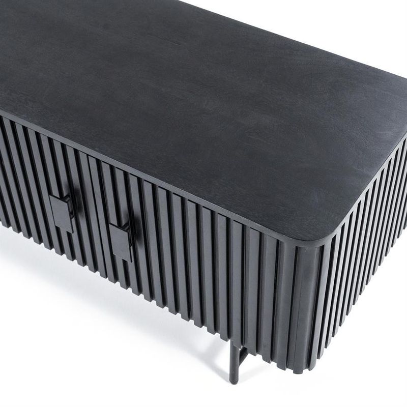 Eleonora TV-bänk Remi 4drs - Svart