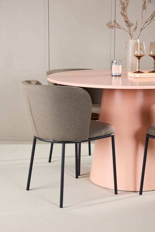 Venture Home Matbord Lanzo med Edina Stol