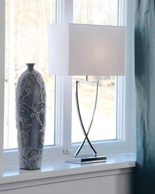 By Rydéns Omega bordslampa H69 cm vit