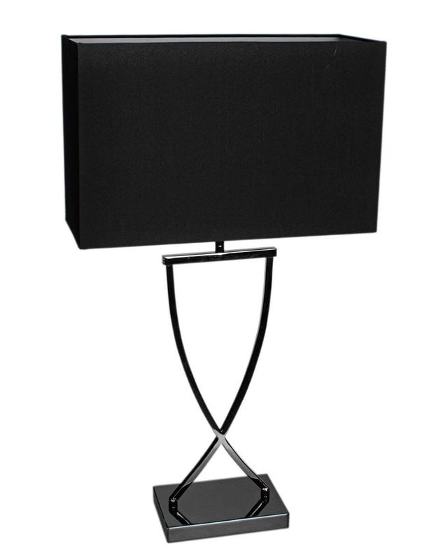 By Rydéns Omega bordslampa H69 cm svartkrom