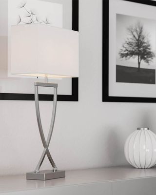 By Rydéns Omega bordslampa H52 cm vit