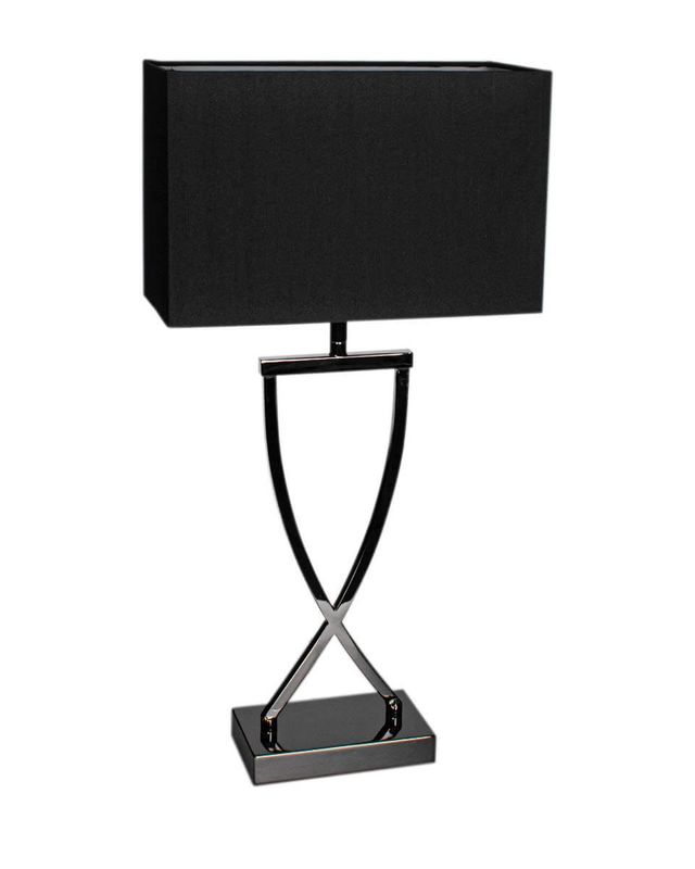 By Rydéns Omega bordslampa H52 cm svartkrom
