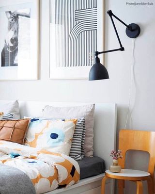 By Rydéns Bazar vägglampa L61.5 till 122 cm svart