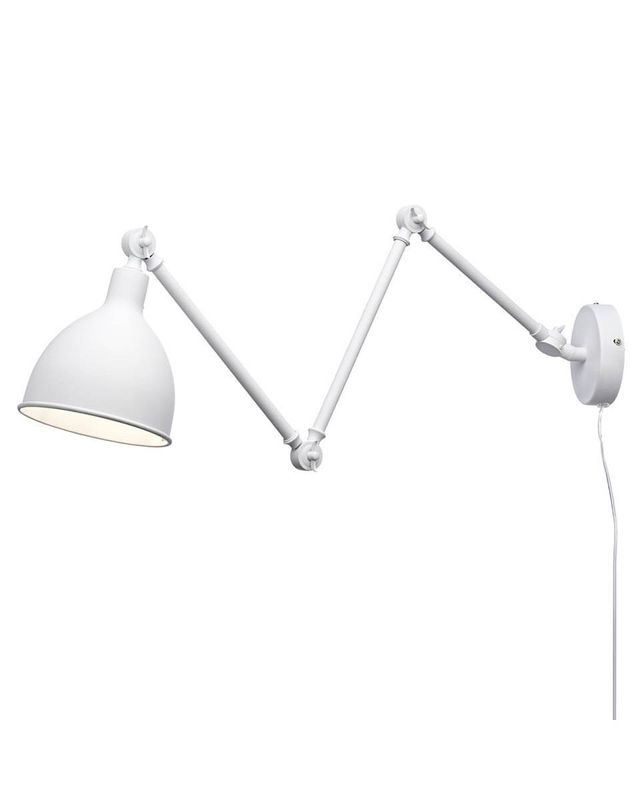 By Rydéns Bazar vägglampa L61.5 till 122 cm sandvit