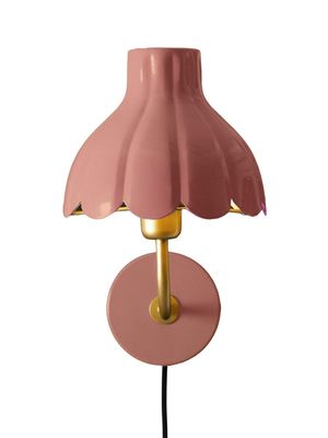 PR Home Wells vägglampa Mellanrosa/guld 21 cm