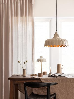 PR Home Wells taklampa Beige/guld 43 cm