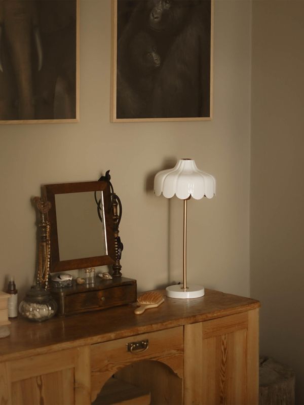 PR Home Wells bordslampa Vit/guld 50 cm
