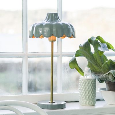 PR Home Wells bordslampa Grön/guld 50 cm