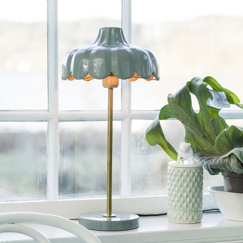 PR Home Wells bordslampa Grön/guld 50 cm