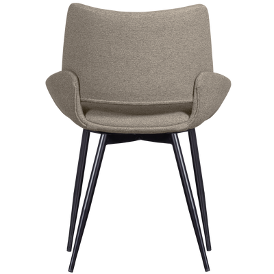 WOOOD Parade Matstol i Melangetextil Sand 2 st