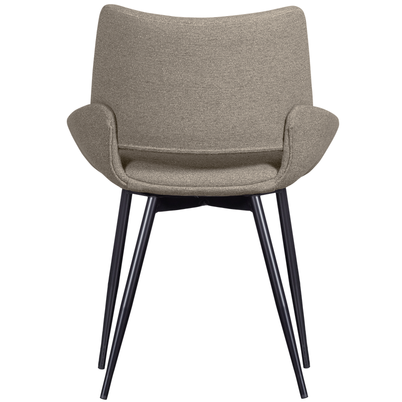 WOOOD Parade Matstol i Melangetextil Sand 2 st