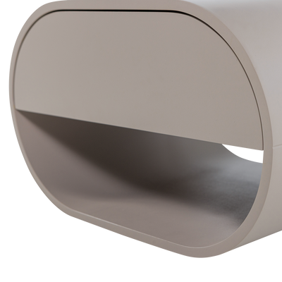 WOOOD MOMO Väggmonterad Låda/Nattduksbord Trä Sand [FSC]