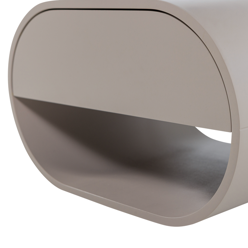 WOOOD MOMO Väggmonterad Låda/Nattduksbord Trä Sand [FSC]