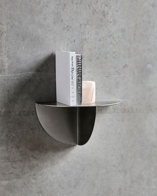 House Doctor Mega Sidobord Borstat silverfärg Brushed