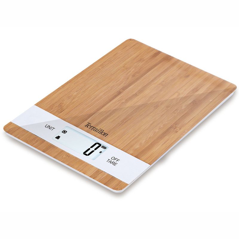 Terrallion Köksvåg Bamboo Uppladdningsbar, 5 kg
