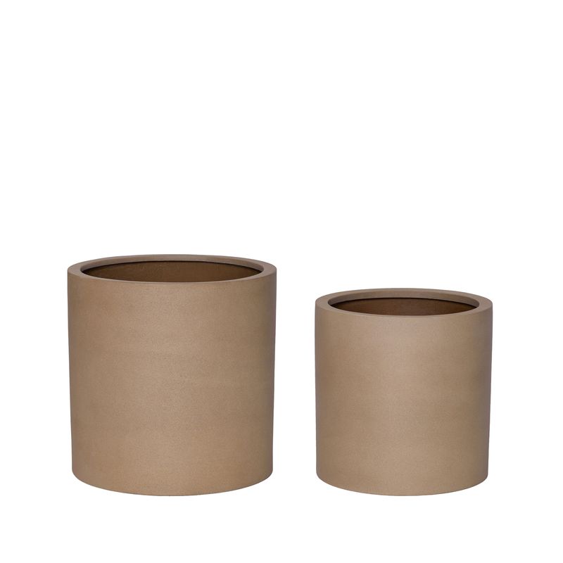 Hübsch Desert Krukor Sand (set om 2) ø43xh43, ø51xh50cm