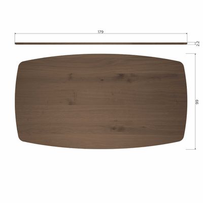 WOOOD Tablo Matbord Oval 180x100cm Ek