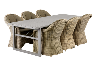 Brafab Vevi Matbord 95x230 cm Khaki