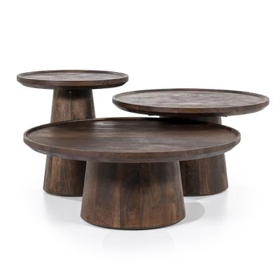 Eleonora Soffbord Ron 80x32 - Brun Svart