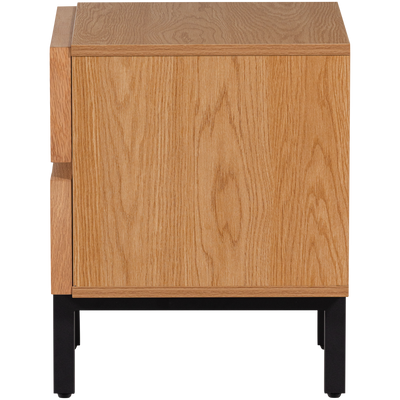 WOOOD Tours Nattduksbord med 2 Lådor i Melamin/MDF