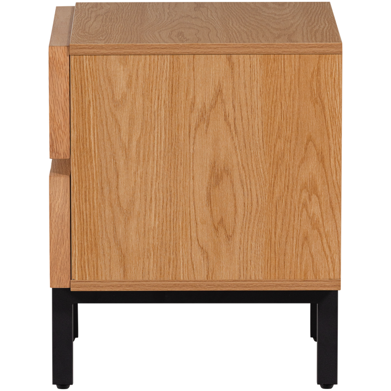 WOOOD Tours Nattduksbord med 2 Lådor i Melamin/MDF