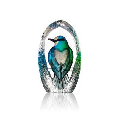 Målerås Colorina Blå Kristallglasblock