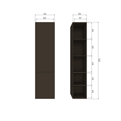 WOOOD Meggy Smalt Förvaringsskåp i Furu 55 cm