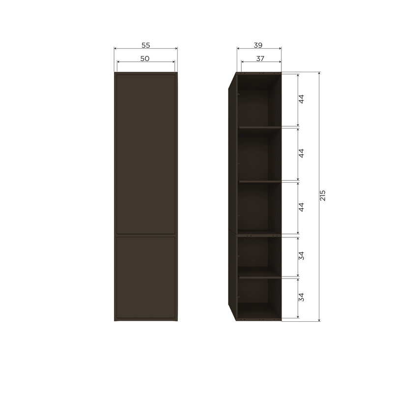 WOOOD Meggy Smalt Förvaringsskåp i Furu 55 cm
