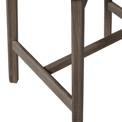 WOOOD Udar Barstol i Naturligt Trä och Brun Melange