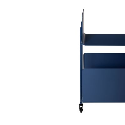 Hübsch Ays serveringsvagn mörkblå 63 x 32 x H66 cm