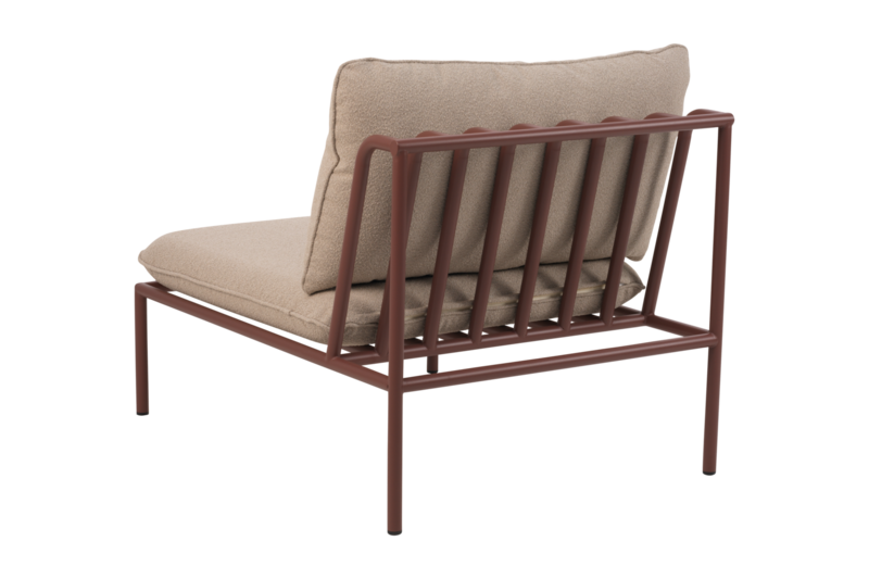 Brafab Collier Mittdel Zin Röd / Teddy Beige