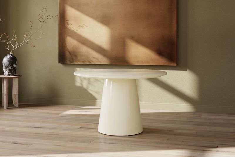 Venture Home Lanzo Runt Matbord Ø120 Beige