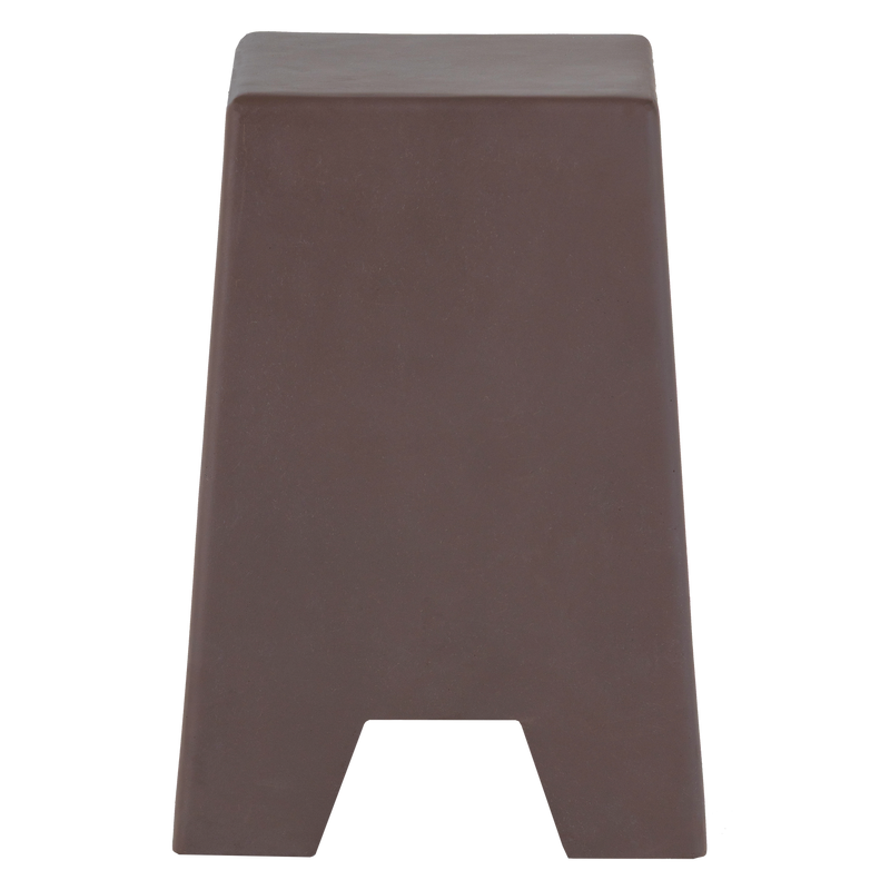 Minimalistiskt Sidobord WOOOD Zina Cementbrun